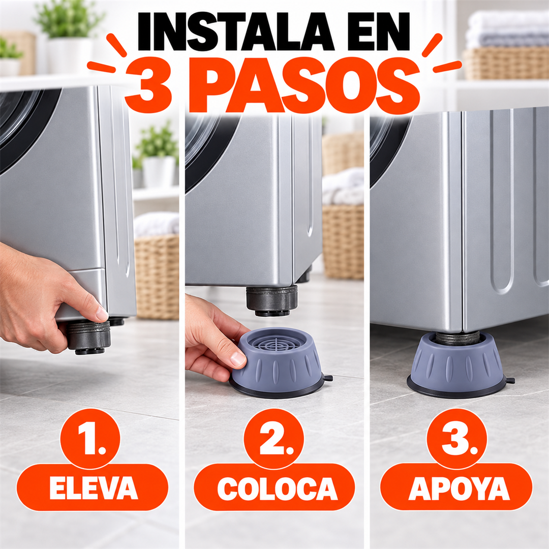 SilentPad – Almohadillas Antivibración para Lavadora