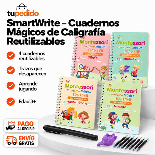 SmartWrite – Cuadernos Mágicos de Caligrafía Reutilizables