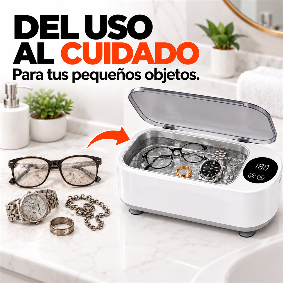UltraClean — Limpiador ultrasónico portátil multifunción