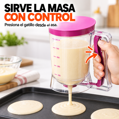 BakePro – Jarra Dispensadora de Masa con Tapa