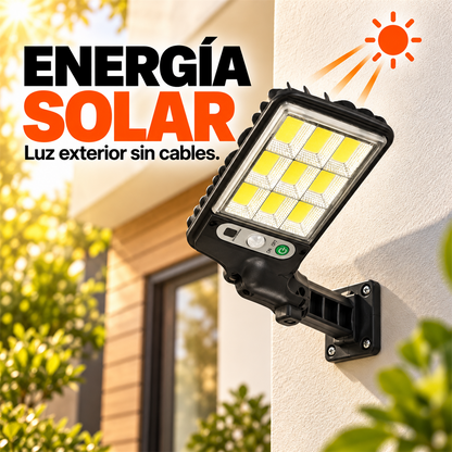 SolaraGuard – Luz Solar LED con Mando y Sensor de Movimiento