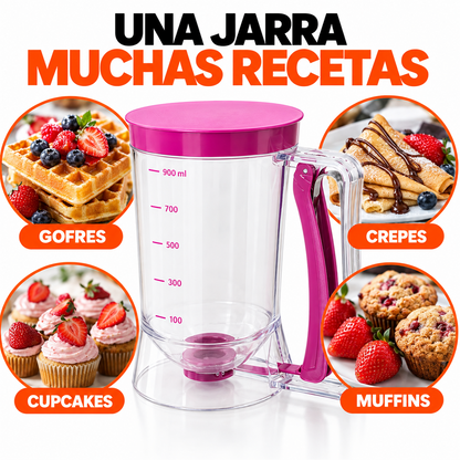 BakePro – Jarra Dispensadora de Masa con Tapa