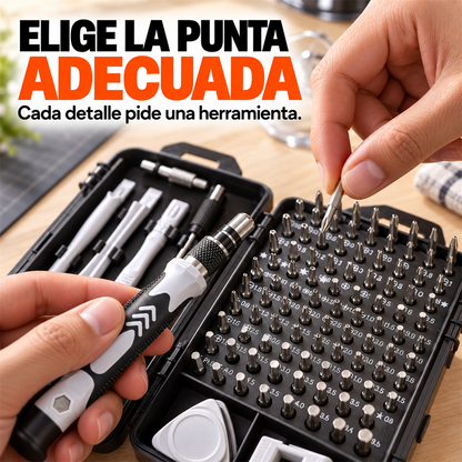 FixMaster – Kit de Destornilladores de Precisión 115 en 1