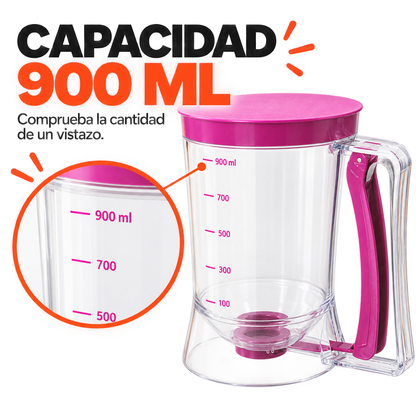 BakePro – Jarra Dispensadora de Masa con Tapa