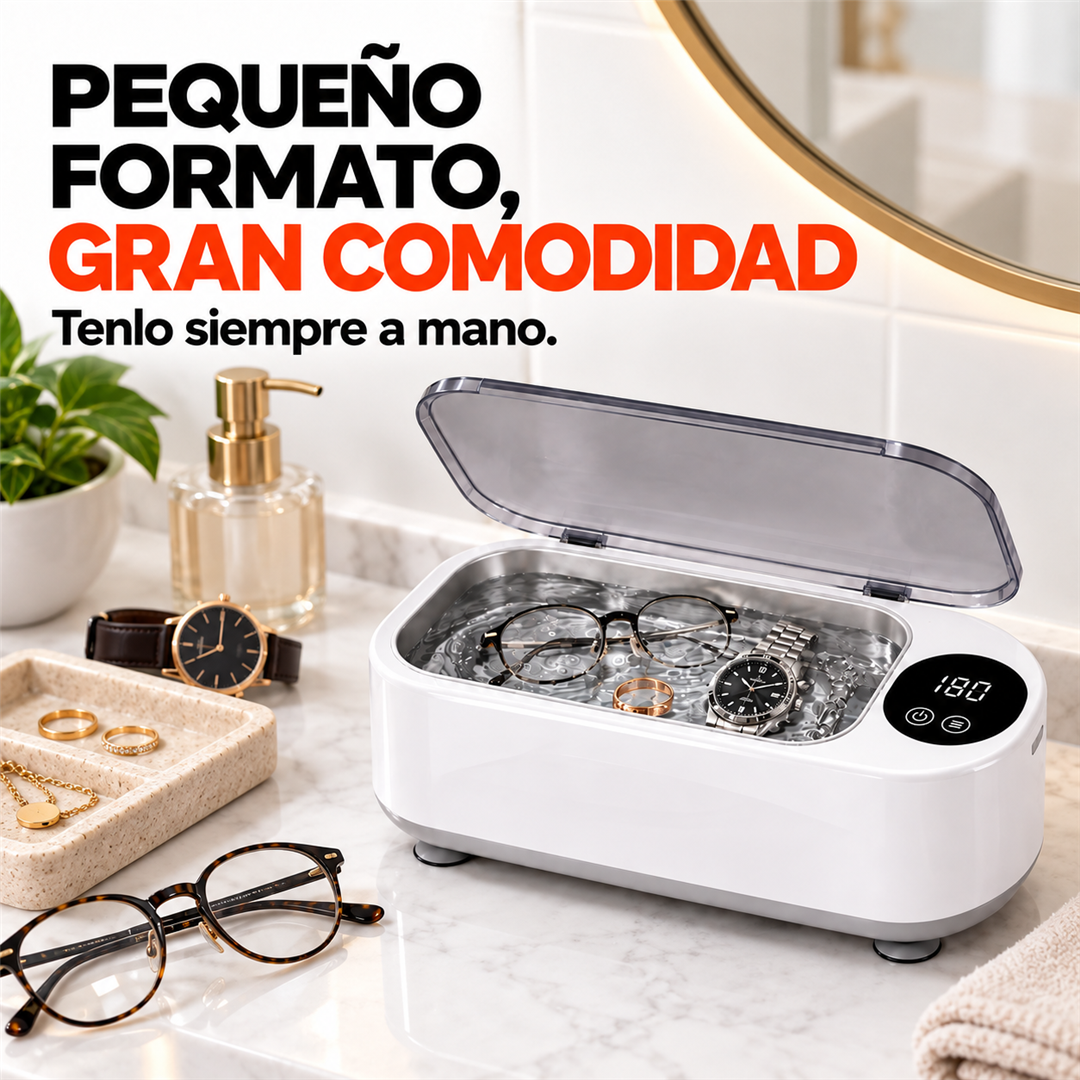 UltraClean — Limpiador ultrasónico portátil multifunción