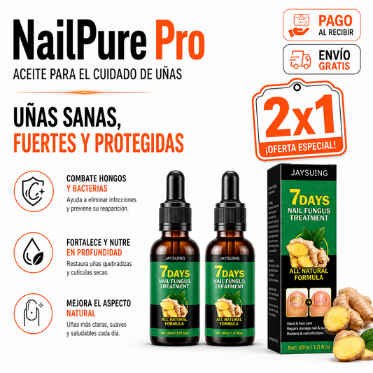 NailPure Pro – Aceite para el Cuidado de Uñas 2x1