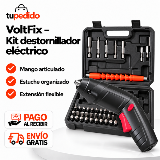 VoltFix — Kit destornillador eléctrico