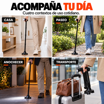 SafeStep — Bastón plegable con luz LED