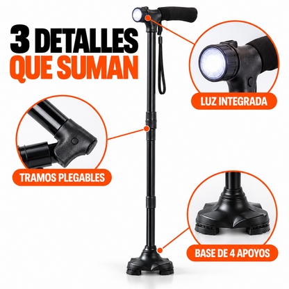 SafeStep — Bastón plegable con luz LED
