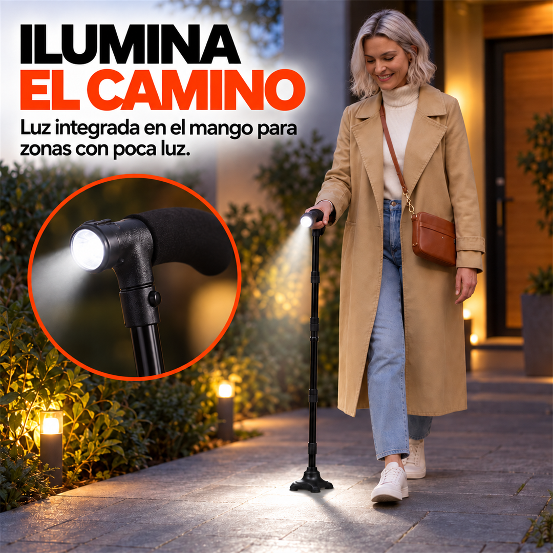 SafeStep — Bastón plegable con luz LED