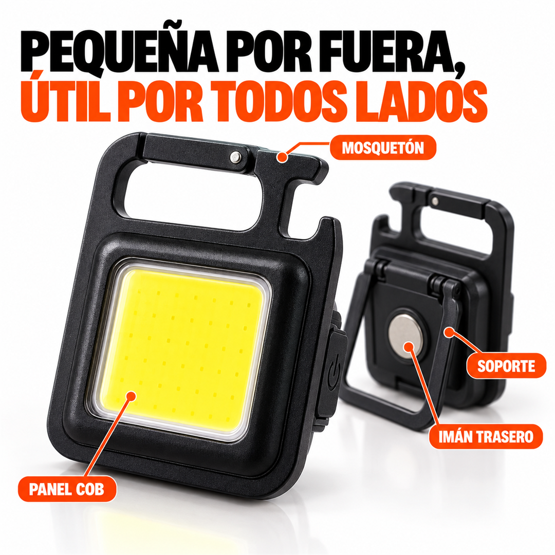 LumiKey — Linterna llavero Mini COB LED