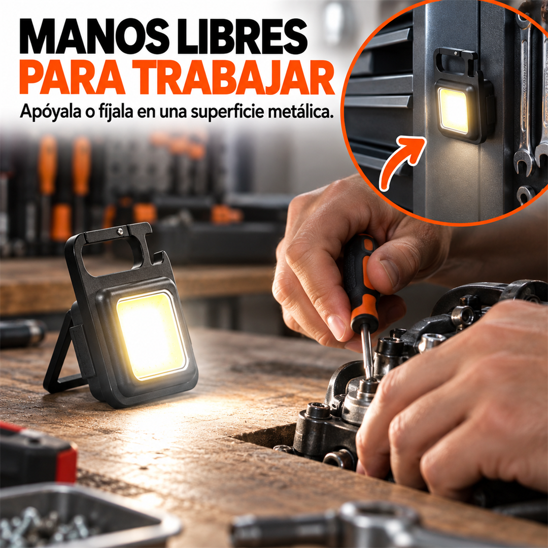 LumiKey — Linterna llavero Mini COB LED